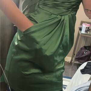 Teeze Me Shimmering Green Mini Dress